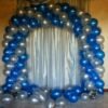 Solid Blue and Silver Metallic Latex Balloons Pack-50 Pcs for Kids Girls Boys Women Birthday, Baby Shower, Princess, 1st, 2nd Years Decorations Ballons Supplies Combo Kit Exclusive Packet Balloon (Silver, Blue, Pack of 100)