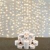 Diwali Deco Unscented Tea Lights Candles Diya in Bulk | 50Pcs White, Floating, Smokeless, & Long Lasting Tea Candles Lights Fairy - Copper (Warm Yellow ,USB Operated) for Indoor & Outdoor Usage Home
