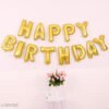 Gold Happy Birthday foil