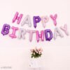 multicolor happy birthday foil