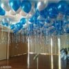 Blue Silver Balloons Diwali Decoration
