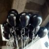 Solid Black Birthday Balloons - Set of 100 Balloon (Black, Pack of 100)