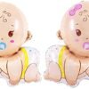 (Pack of 2) Baby Arrival Boy and Girl Foil Balloon / Baby Shower Combo / Baby Shower Decoration Balloons / Welcome Baby Decoration Material / boy or Girl we Love u foil Balloon - Blue & Pink
