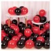Party Balloons Metallic HD for Birthday / Anniversary / Baby Shower_ Pack of 50 (Red & Black)