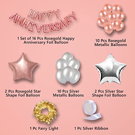 Bubbletrouble In Anniversary Decorations For Home Set Pack Of Pcs