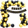 Happy Anniversary Combo with Banner and 51 Pieces Balloon for Anniversary Decoration
