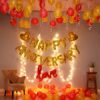 Happy Anniversary Decoration Items With Lights Kit Combo For Home Or Bedroom - Pack Of 61 Pcs?