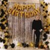 Golden Black and Silver Balloon Birthday Decorations Items - 33Pcs Combo For Kids,Adult Birthday