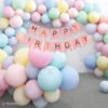 Happy Birthday Banner (Pink) + Multi Candy Balloons (Pack of 50)?