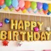 "HAPPY BIRTHDAY" Letters Foil Balloon - Gold Foil Birthday Balloon