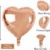 18" inches Rose Gold Heart Shape Party Decorative Foil Balloon for your love