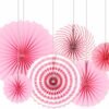 Pink Paper Fans Decorations for Birthday Decoration Items for Girls