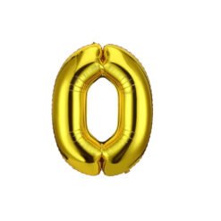 English Alphabet Letters A-Z and Numbers 0-9 in 16 inch GoldFoil Letter Balloons for Party Decoration Select & Make Your Own Custom Phrase Gold Foil Letters (Number "0" Gold)