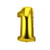 English Alphabet Letters A-Z and Numbers 0-9 in 16 inch GoldFoil Letter Balloons for Party Decoration Select & Make Your Own Custom Phrase Gold Foil Letters (Number "1" Gold)