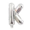 English Alphabet Letters A-Z and Numbers 0-9 in 16 inch SilverFoil Letter Balloons for Party Decoration Select & Make Your Own Custom Phrase Silver Foil Letters (Letter "K" Silver)