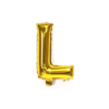 English Alphabet Letters A-Z and Numbers 0-9 in 16 inch GoldFoil Letter Balloons for Party Decoration Select & Make Your Own Custom Phrase Gold Foil Letters (Letter "L" Gold)