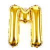 English Alphabet Letters A-Z and Numbers 0-9 in 16 inch GoldFoil Letter Balloons for Party Decoration Select & Make Your Own Custom Phrase Gold Foil Letters (Letter "M" Gold)