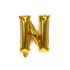 English Alphabet Letters A-Z and Numbers 0-9 in 16 inch GoldFoil Letter Balloons for Party Decoration Select & Make Your Own Custom Phrase Gold Foil Letters (Letter "N" Gold)