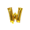 English Alphabet Letters A-Z and Numbers 0-9 in 16 inch GoldFoil Letter Balloons for Party Decoration Select & Make Your Own Custom Phrase Gold Foil Letters (Letter "W" Gold)