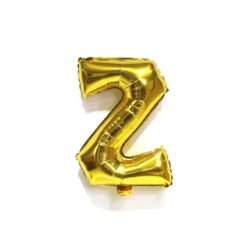 English Alphabet Letters A-Z and Numbers 0-9 in 16 inch GoldFoil Letter Balloons for Party Decoration Select & Make Your Own Custom Phrase Gold Foil Letters (Letter "Z" Gold)