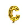 English Alphabet Letters A-Z and Numbers 0-9 in 16 inch GoldFoil Letter Balloons for Party Decoration Select & Make Your Own Custom Phrase Gold Foil Letters (Letter "C" Gold)