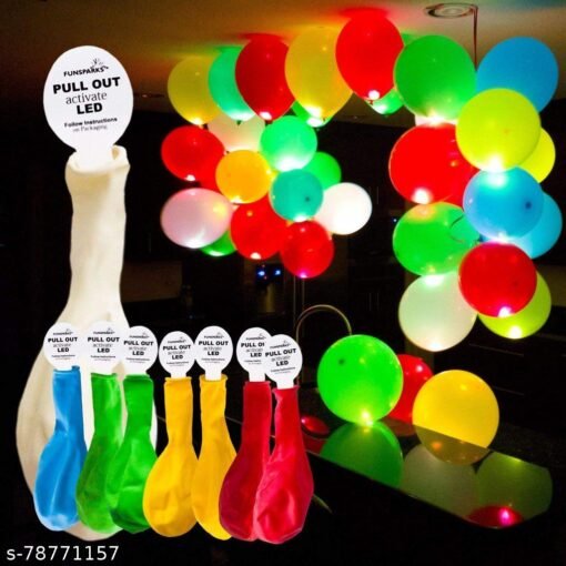 LED Balloons For Birthday Party, Celebrations, Pack Of 20