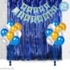 Blue Birthday Decoration Combo Items For Boys 28pcs