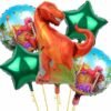 Printed Set of 5 Pcs Dinosaur Balloons Combo for Dinosaur Theme Birthday Decoration Balloon??(Multicolor, Pack of 5)