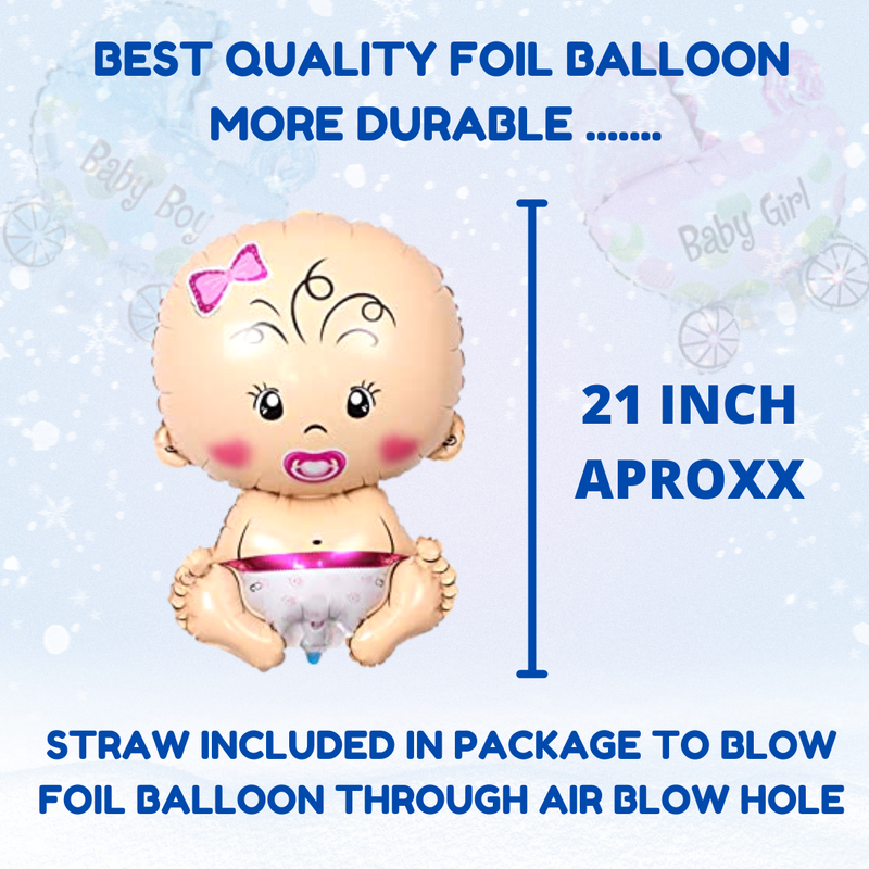 Baby shower decoration kit craddle foil balloon 74 Pcs Combo with pastel curtains, mom to be sash, dad to be batchfor mom to be dad to be family props - Image 6