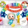Cocomelon Theme Birthday Party Decorations items kit - 67 Pcs For Girls Boys