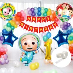 Cocomelon Theme Birthday Party Decorations items kit - 67 Pcs For Girls Boys