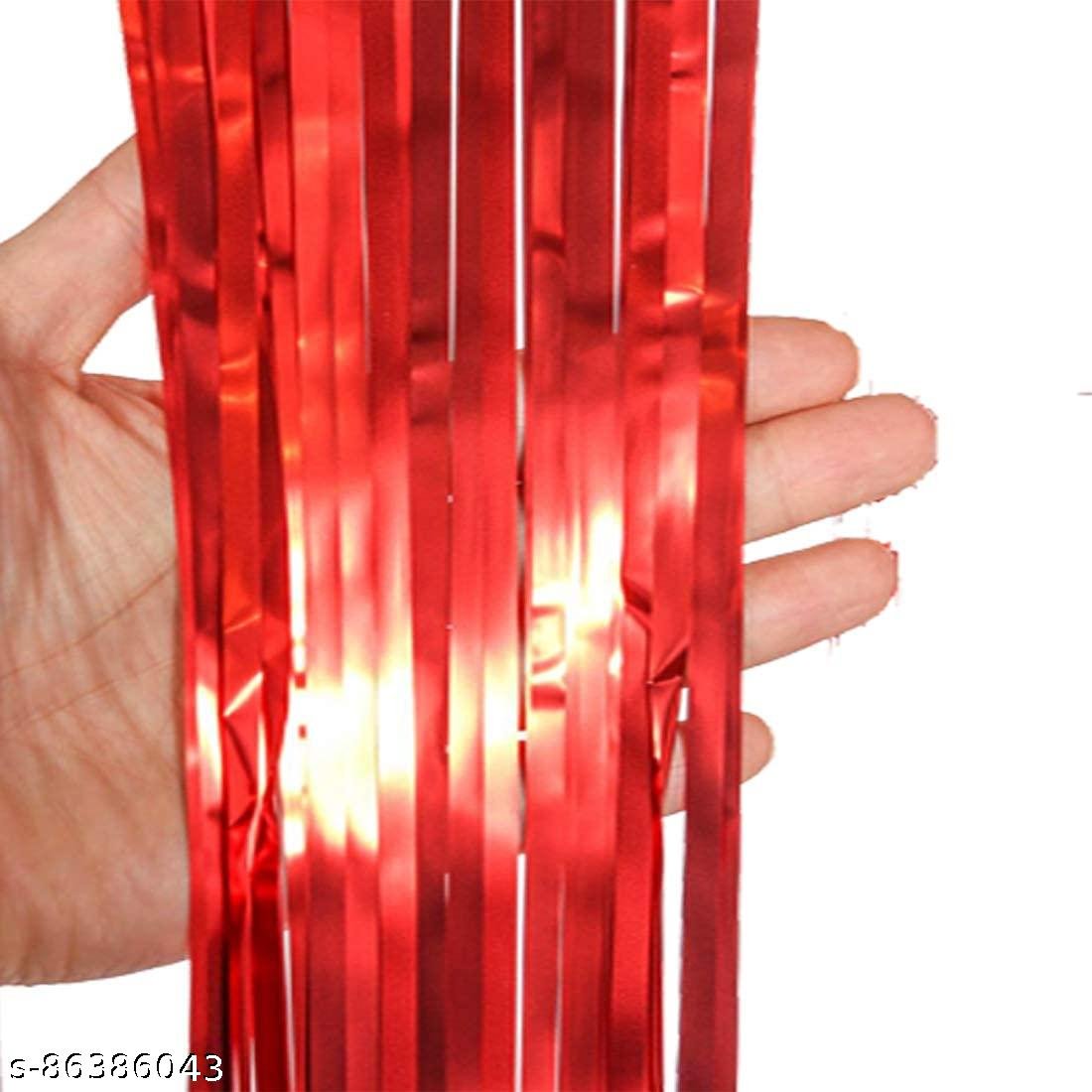 Anniversary Decoration For Home Kit with Happy Anniversary Banner, Curtains & Heart Foil with HD Metallic Balloons Decoration Kit Set Decorations Items Combo - Image 2