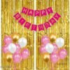 Happy Birthday Balloon Decoration Kit Complete Combo Set Decoration Item for Boys & Girls