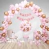 Birthday Decoration Items Combo Kit for Boys Girls with Balloons Banner Confetti??(Set of 78)