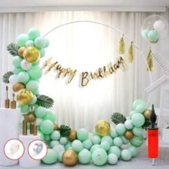 Happy Birthday Decoration Kit 62 pc Combo with balloon pump