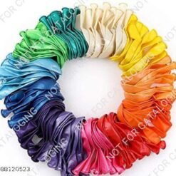 Metallic Finish Balloons For Birthday / Anniversary Party Decoration (Pack Of 100)- Multi Color