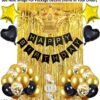Birthday Decorations, Birthday Ka Saman, Happy Birthday Decoration, Happy Birthday Decorations Combo, Birthday Decor Set for Him Her for 1st 13th 21st 30th 40th 50th Birthday Party Supplies (Happy Birthday)