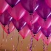 ?(Pack Of 50) Pink And Purple Balloons With Matching Curling Ribbon, Purple And Pink Balloons For Birthday Decoration, Birthday Balloons For Girls Decoration