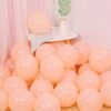 (Pack Of 200) Pastel Colored Balloons For Birthday / Baby Shower / Party Decoration Etc. - Peach