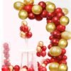 Party Balloons For Decoration Pack Of 100 Pieces (50 Red 50 Golden)?