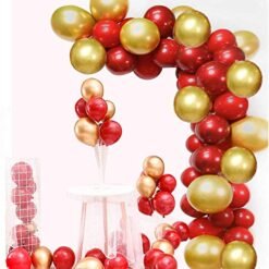 Party Balloons For Decoration Pack Of 100 Pieces (50 Red 50 Golden)?
