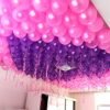 Party Balloons For Decoration Pack Of 100 Pieces (50 Purple 50 Pink) Bundled With Glue Dots Roll And Balloon Curling Ribbons (Purple Pink)