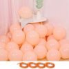 (Pack Of 100) Pastel Colored Balloons Birthday /Baby Shower /Party Decoration Etc. - Peach