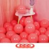 Red Pastel Colored Balloons Birthday / Baby Shower / Party Decoration - Pack Of 100