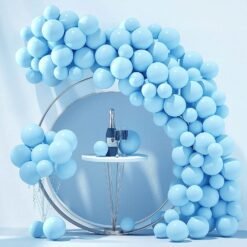 Blue Latex Balloon, Pack Of 50, Pastel-Blue Material Rubber