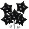10Pcs/Lot Star Shape Foil Mylar Helium Ballon 18" Balloon Birthday Party Decoration Foil Balloons( Pack Of 10) (Black)