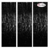 Black Foil Curtain Pack Of 3 For Birthday, Anniversary, Marriage, Bachelorette, Halloween Decoration