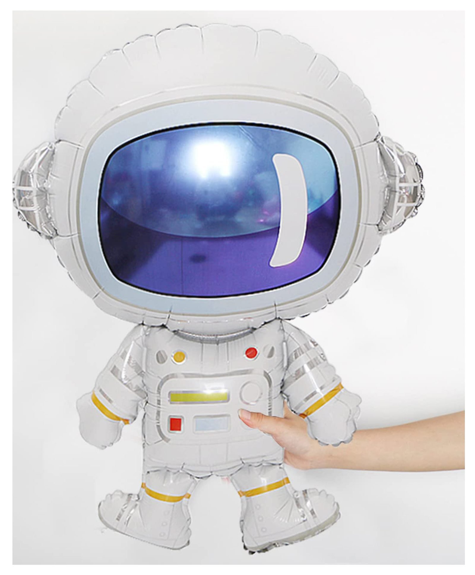 Astronaut and Space balloon Theme Birthday Foil Balloons Multicolour - Pack of 5 - Image 3