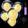 Transparent Bobo Balloons Combo for Birthday/Wedding,/Anniversary/Indoor Outdoor/yellow latex Balloon Decoration,Family Reunion/Party Supplies Items (Pack of 21pcs)