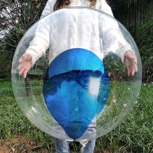Transparent Bobo Balloons with latex Metalic Blue Balloon With pump Combo for Birthday/Wedding/Anniversary/Indoor Outdoor Decoration,Family Reunion/Party Supplies/Items (Pack of 11pcs) - Image 5